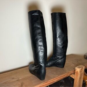 Lanvin Black Over the Knee Boots